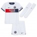 Günstige Paris Saint-Germain Vitinha Ferreira #17 Babykleidung Auswärts Fussballtrikot Kinder 2023-24 Kurzarm (+ kurze hosen)